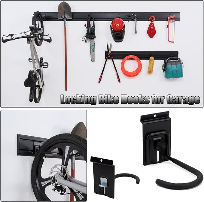 Slat Wall Accessories 28 PCS Garage Hooks Heavy Duty Slatwall Panel Hook - Image 3