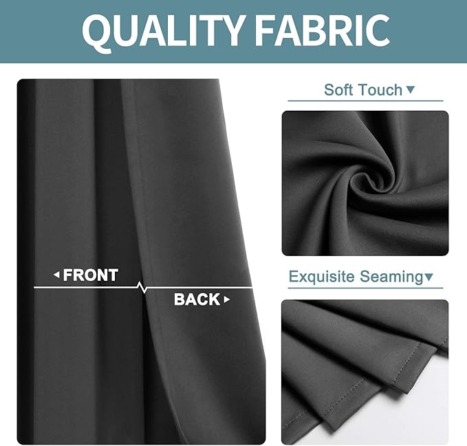 ChrisDowa Blackout Curtains 108 Inches Long - Image 2