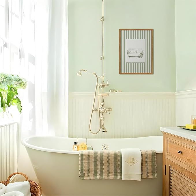 Funny Kids Bathroom Wall Art Cute Boy in Bathtub Wall Decor Picture, Eclectic - Image 2