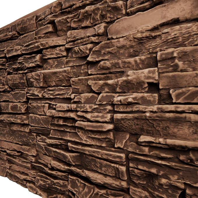 EverStone Canyon Ridge Faux Stone Panel, 45 3/4"W x 24 1/2"H x 1 1/4"D - Image 7