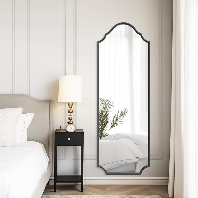 WallBeyond Arched Full Length Mirror Wall Mounted, Living Room, Hanging or - Image 4