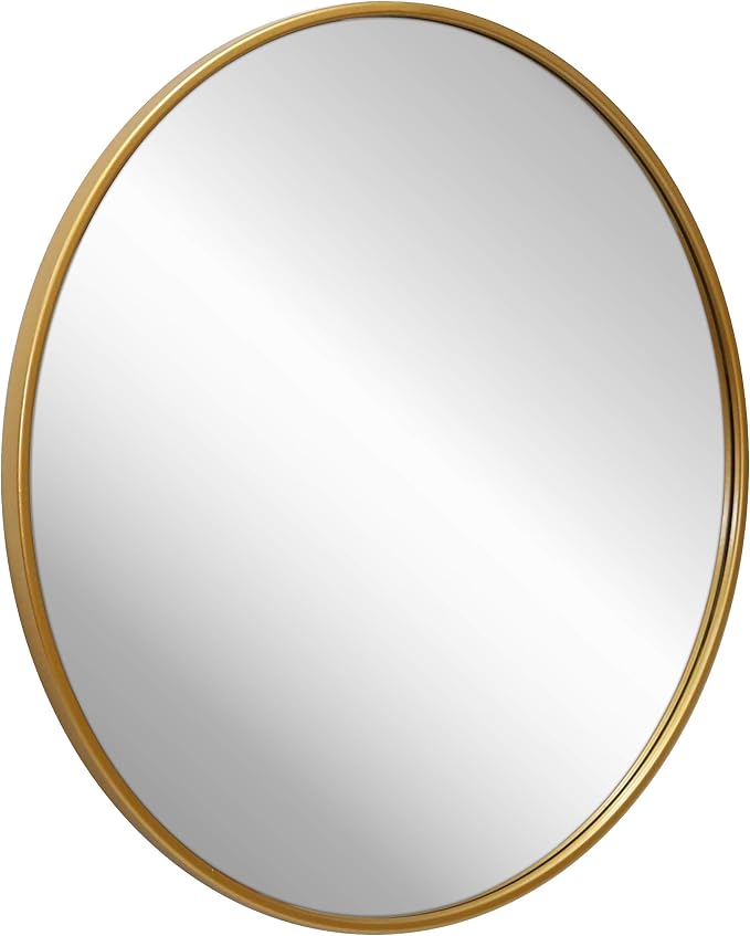Gold Circle Wall Mirror 24 Inch Round Wall Mirror - Image 8
