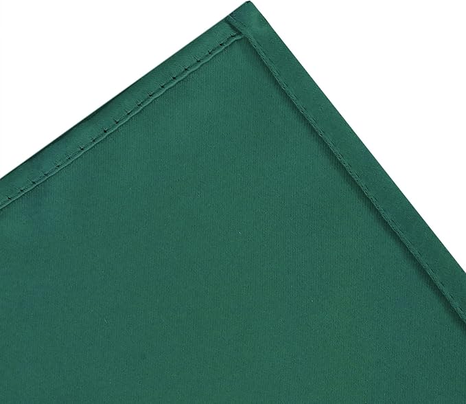 LEMOMO Blackout Curtains 52 x 120 Inch Long Dark Green Curtains Set of 2 Panels - Image 7