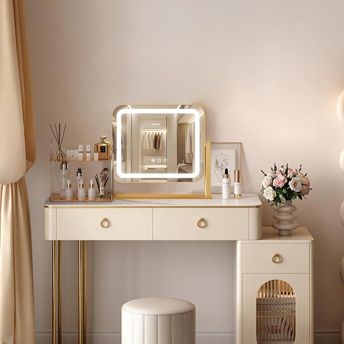 Ratsamee Gold Vanity Mirror - Image 2