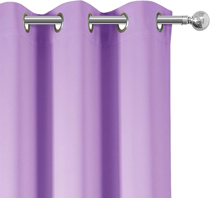 LEMOMO Blackout Curtains 38 x 84 inch/Lavender Curtains Set of 2 Panels/Thermal - Image 6
