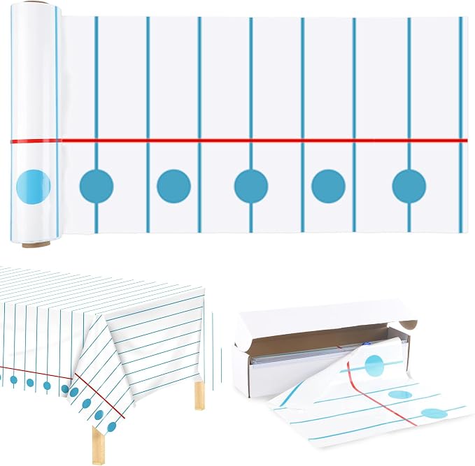 Kochorie 100 Ft x 54 Inch Back to School Notebook Tablecloth Roll Plastic by Kochorie
