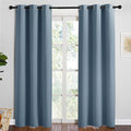 NICETOWN Smoky Blue Blackout Curtains 84 inches Length by NICETOWN