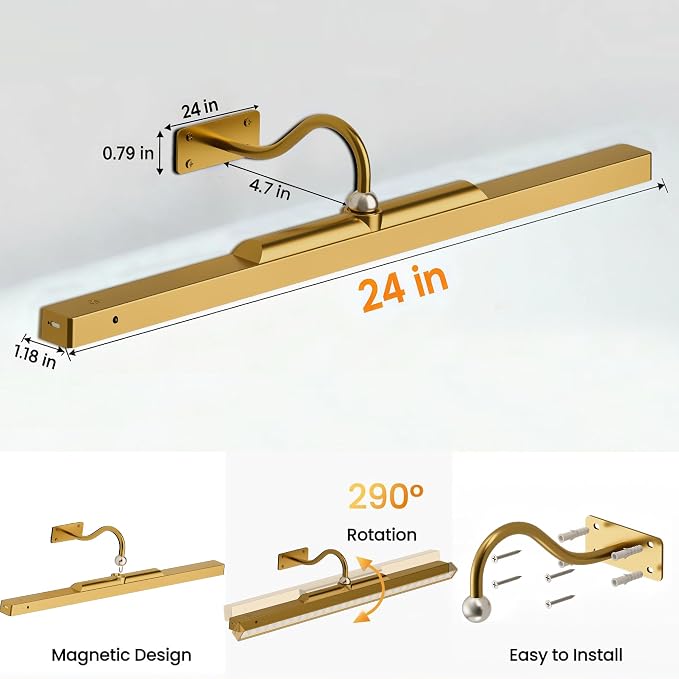2 Pack 24 Inch Wall Lights for Pictures - Image 5