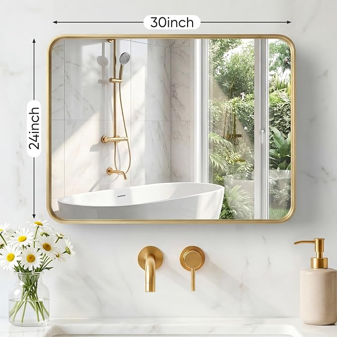 NEWBULIG 24X30 Inch Bathroom Mirror - Image 2