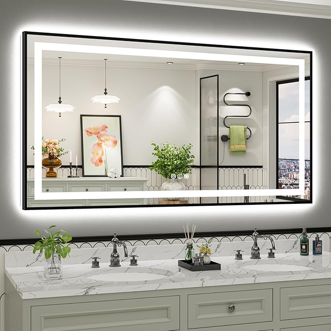 66x36 Inch LED Bathroom Mirror by Briivuemodernmirrors