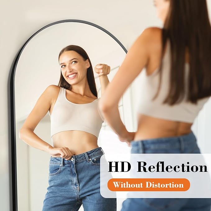 DUMOS 63"x20" Arched Full Length Mirror - Image 2