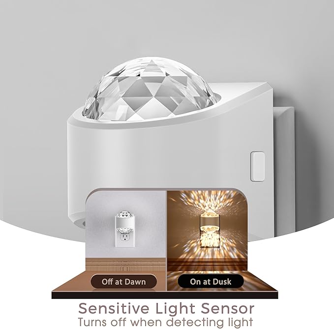 Briignite Night Light, Night Lights Plug into Wall, LED Projector Night Light - Image 3