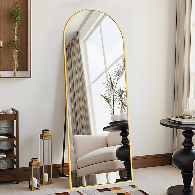 DMWOODFL 58"x18" Arched Full Length Mirror by DMWOODFL