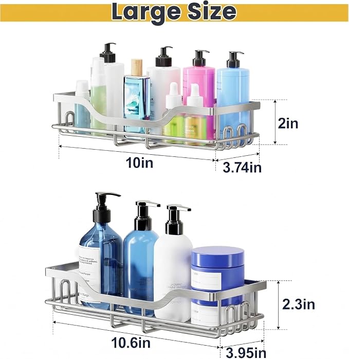 OMAIRA 3-Pack Shower Caddy - Image 2