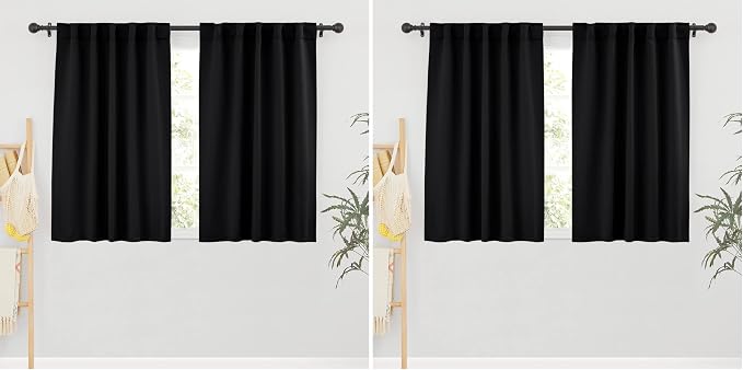 RYB HOME Short Bedroom Blackout Curtains by RYBHOME