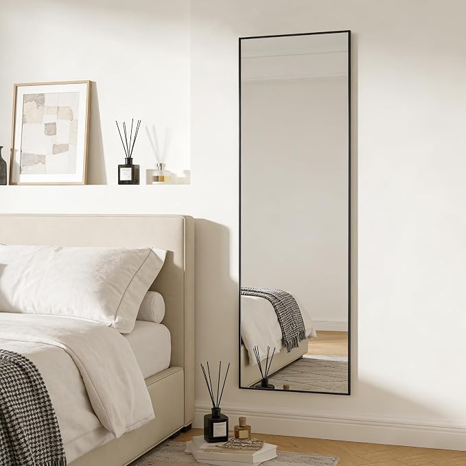 Ruomeng 51x16 Inch Full Length Door Hanging Mirror, Rectangle Full Body Mirror - Image 3