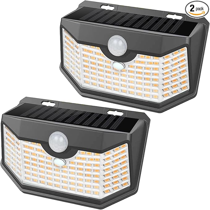 HMCITY 120 LED Outdoor Solar Lights- by LightingUpYourLife