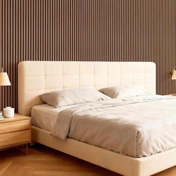 TONOR Wood Slatwall Panels, 2 Pack 47.2" x 23.6"/ 120 x60cm Acoustic Wall Panels - Image 9