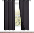 NICETOWN 100% Blackout Window Curtain Panels, 2 Pieces, 42-inch Wide Per Panel by NICETOWN