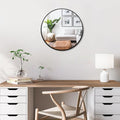 Itrue 12 Inch Small Round Decorative Wall Mirror, HD Silver-Coated Glass by Villacola