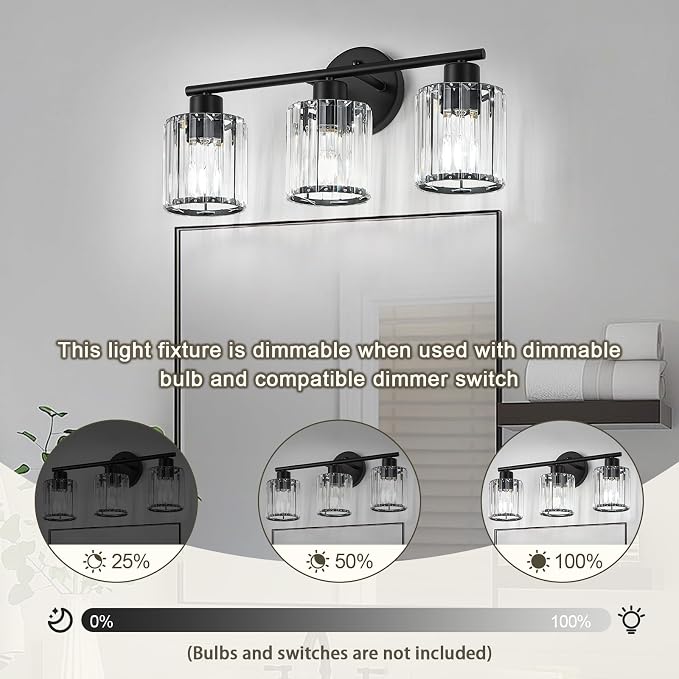 Crystal Bathroom Light Fixtures, Bathroom Lighting Fixtures Over Mirror - Image 8