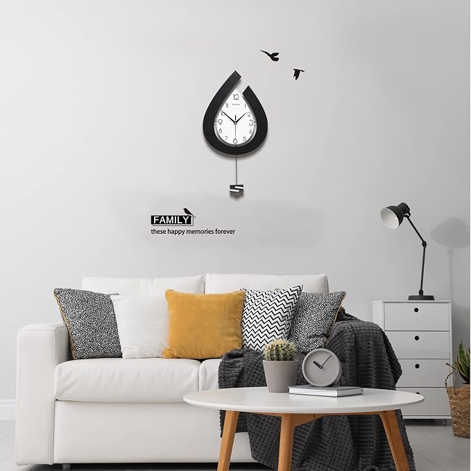 Large Wall Clock for Living Room Decor Big Pendulum Modern Wall Clock Silent - Image 5