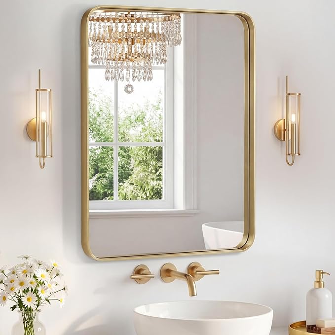 NEWBULIG 24X30 Inch Bathroom Mirror by NEWBULIG