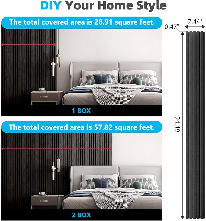 Art3d 6-Piece Wood Slat Panels for Stylish Interior Decor and Ceiling Decoration - Image 6