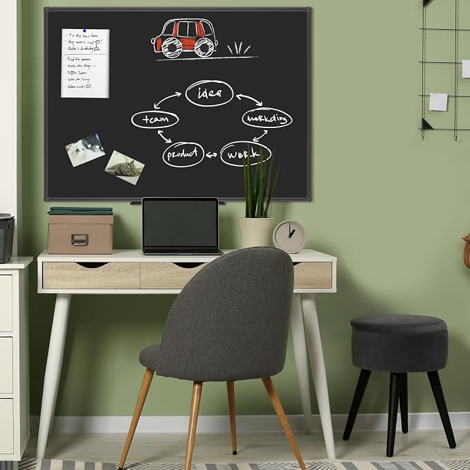 JILoffice Magnetic Chalkboard/Black Board 48 x 36 Inch - Image 7