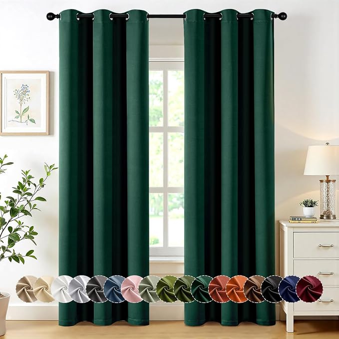 MIULEE Blackout Curtains for Bedroom Living Room 2 Panels, Thermal Insulated by MIULEE