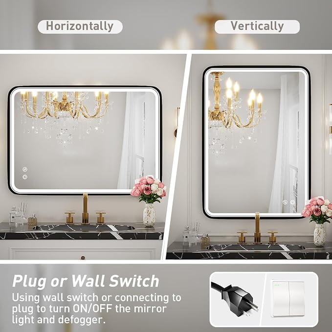 20x28 Inch LED Bathroom Mirror - Image 6