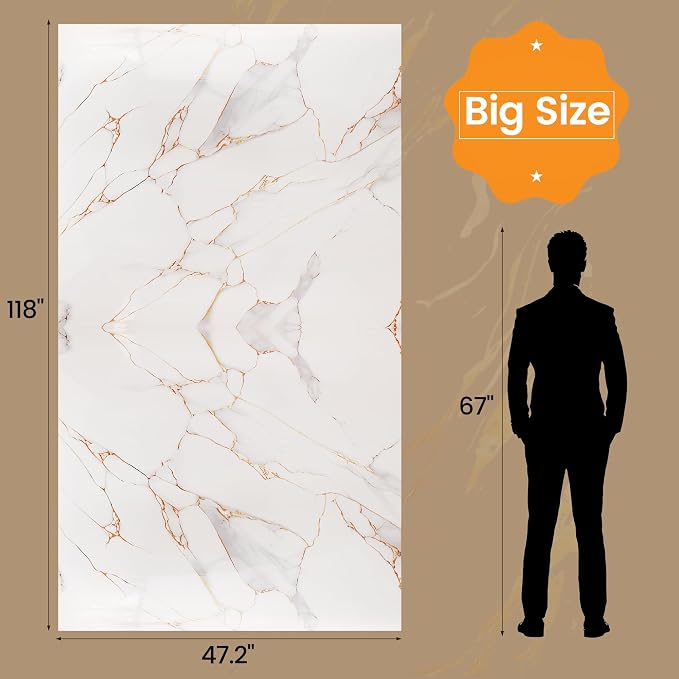 KASARO Peel and Stick Backsplash Wall Tile, 118 × 47 inch Self-Adhesive Thicker - Image 4