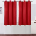 LEMOMO Blackout Curtains 38 x 54 inch/Bright Red Curtains Set of 2 by Lemomo