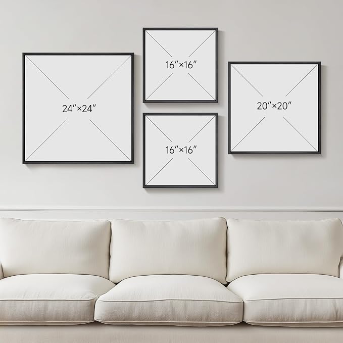 Framed Neutral Abstract Wall Art - Image 3