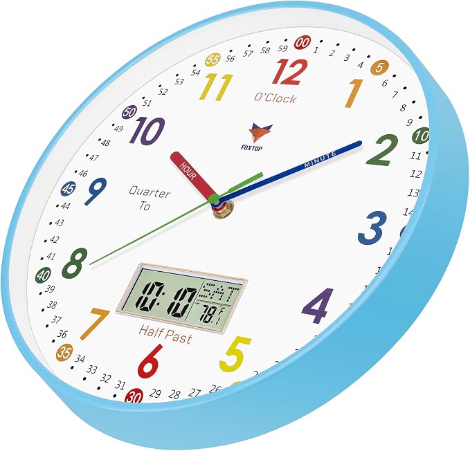Foxtop Digital and Analog Learning Clock - Image 6