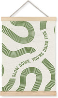 Yomisex Sage Green Wall Art Poster, Slow Down You're Doing Fine Inspirational by VintageHomeDecor