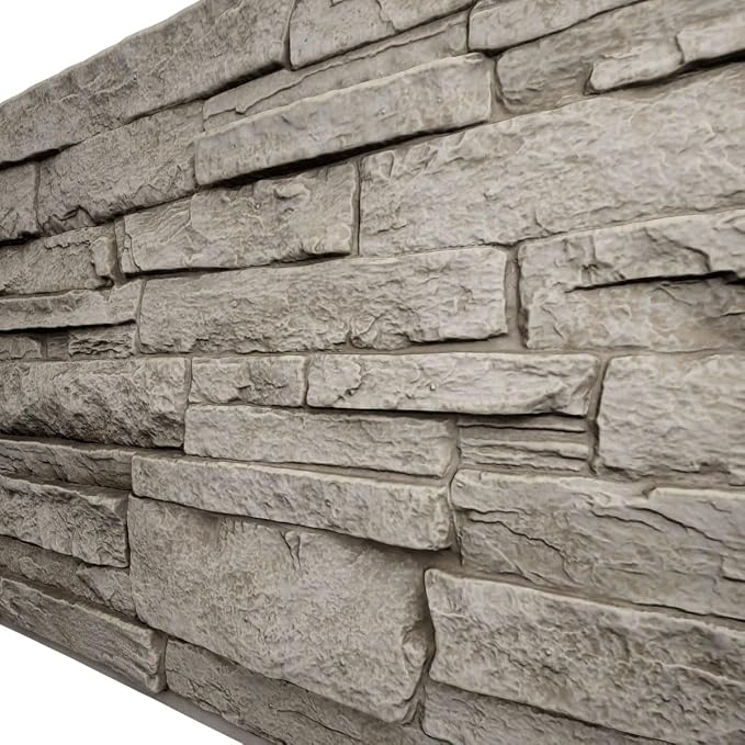 EverStone Acadia Ledge Faux Stone Panel, Desert Sand Color - Image 7