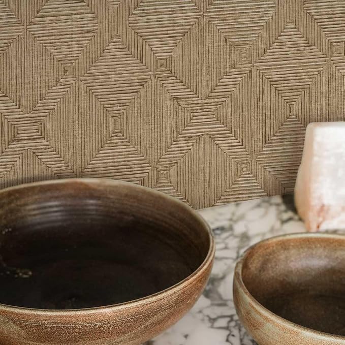 Tempaper x Jeremiah Brent Textured Hoffmann Faux Sisal Removable Peel and Stick - Image 3