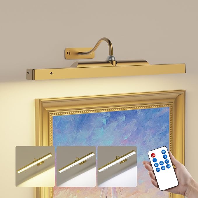 Wireless Picture Light Battery Operated, 13Hrs Service Life Art Display Light by Craftersmark
