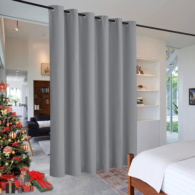 RYB HOME Portable Room Divider Curtains Energy Saving Noise Reducing Drapes by RYBHOME