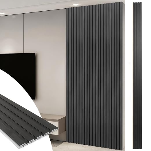 Art3d WPC Slat Wall Panels, Living Room - Image 2