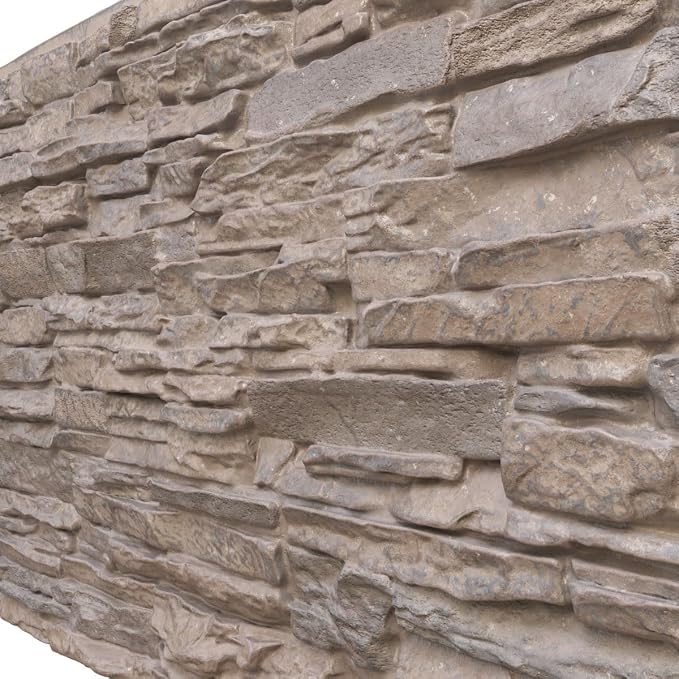 EverStone Canyon Ridge Faux Stone Panel, 45 3/4"W x 24 1/2"H x 1 1/4"D - Image 7