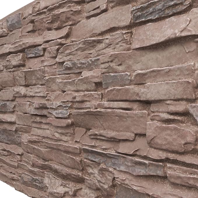 EverStone Canyon Ridge Faux Stone Panel, 45 3/4"W x 24 1/2"H x 1 1/4"D - Image 7