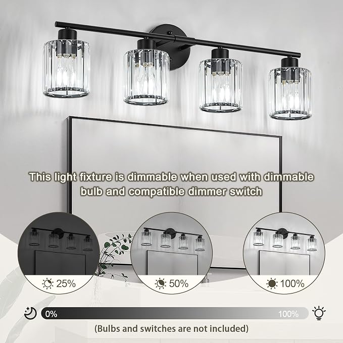 Crystal Bathroom Light Fixtures, Bathroom Lighting Fixtures Over Mirror - Image 8