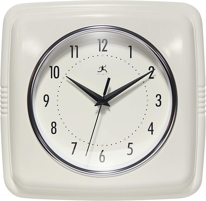 Infinity Instruments Square Retro Wall Clock by InfinityInstruments