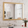 Amorho 40x32 Inch Bathroom Mirror, Wall-Mounted Mirrors Perfect by Amorho