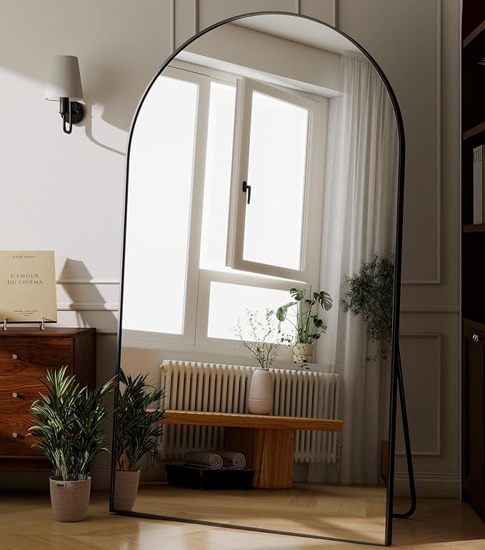 GLSLAND 72"x44" Arched Full Length Mirror – Oversized Full Body Floor Mirror - Image 7