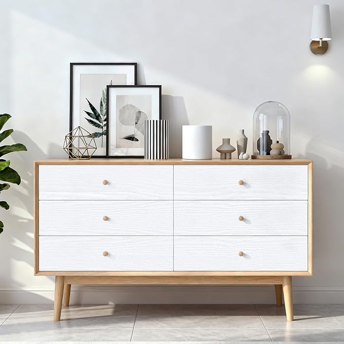 COSNIGHT White Wood Grain Contact Paper Self-Adhesive - Image 5