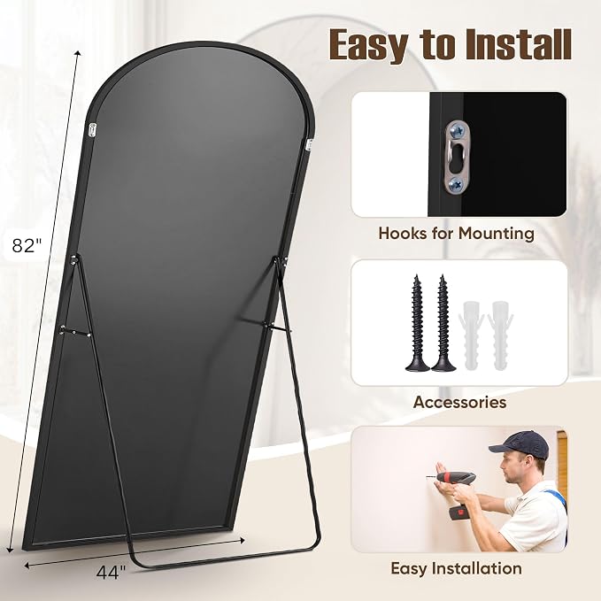 Full Length Mirror, Oversized Floor Mirrors, Leaning Free Standing Mirrors - Image 6