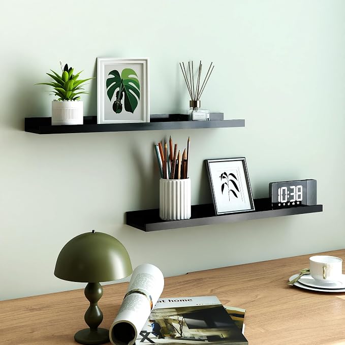 Long Floating Shelves for Wall Decor, Long Wall Mounted Storage Shelf for - Image 2